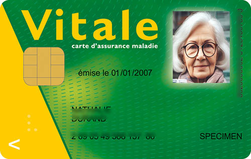 carte vitale mise à jour par la pharmacie du Carrefour